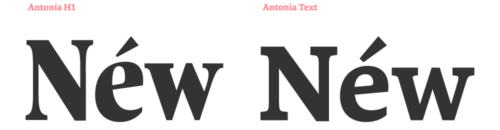 Пример шрифта Antonia H1 Bold Italic